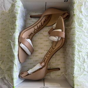 Sam Edelman Nude Strappy Heels (NWT)